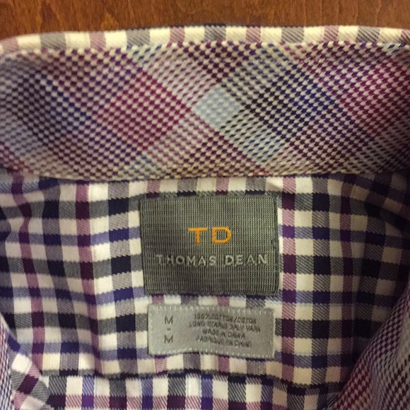 T. D. Thomas Dean Mens Shirt NWOT size M - Picture 4 of 7